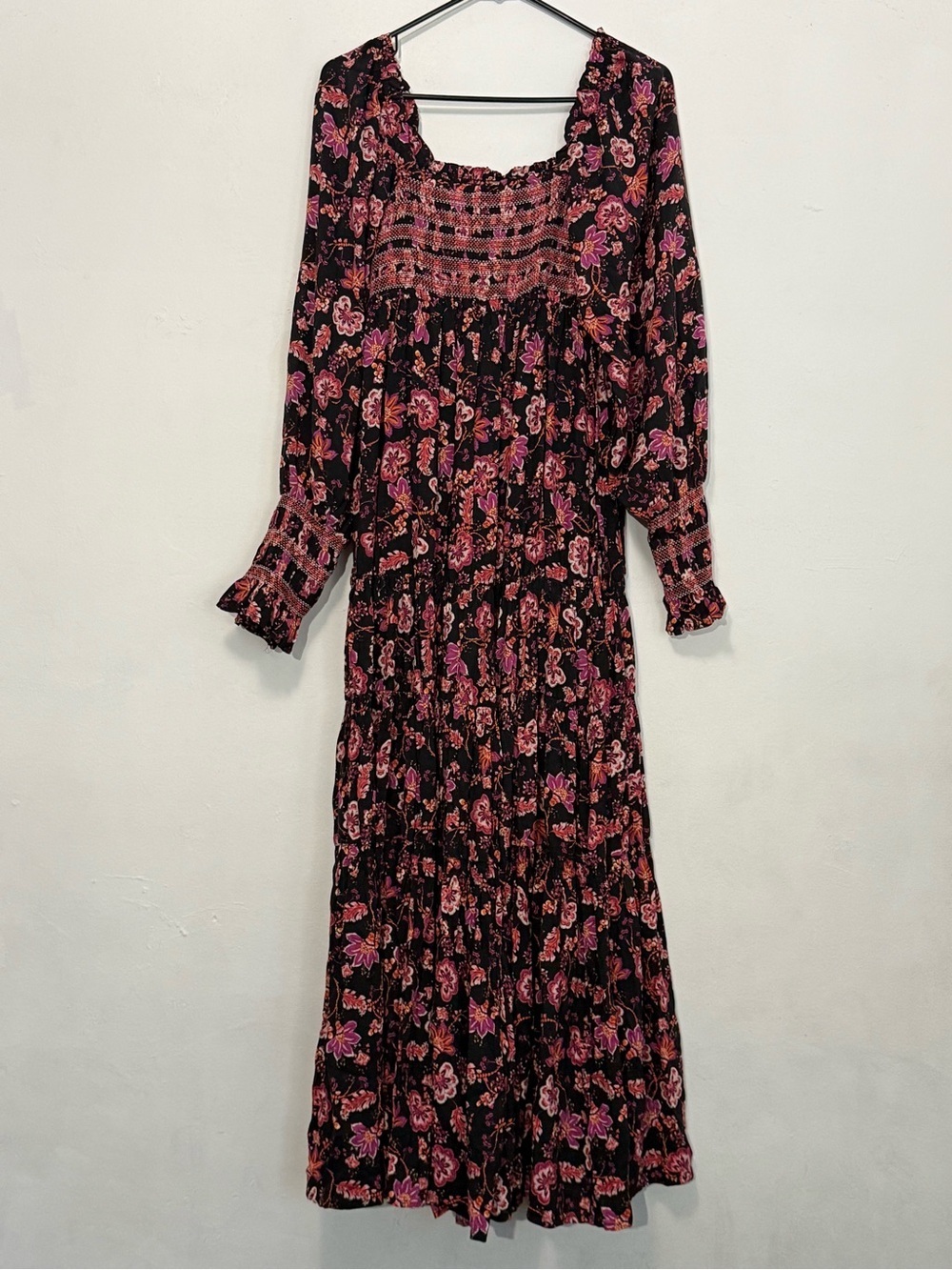 Free People Sweet Escape Floral Smocked Square-Neck Maxi Dress OB1236775 NWT - Picture 3 of 9